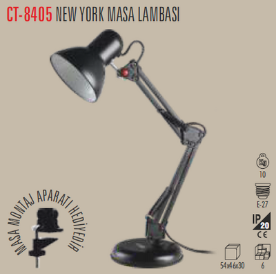 CT-8405 New York Masa Lambası
