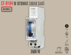 CT-9184 W Otomat Zaman Saati 3500w - Thumbnail