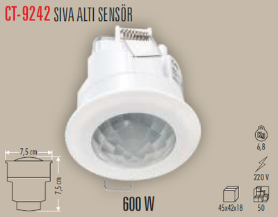 CT-9242 Sıva Altı Sensör