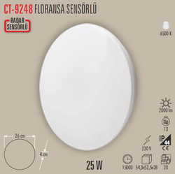 CATA - CT-9248 Floransa Sensörlü Led Armatür 25w (1)