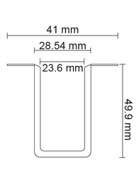 FORLİFE - FL-5555 1 Metre Sıva Altı Yaylı Magnet Ray (1)