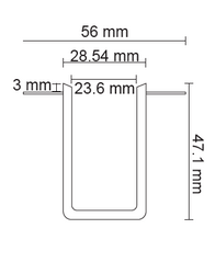 FL-6651 1 Metre Pratik Sıva Altı Magnet Ray - Thumbnail