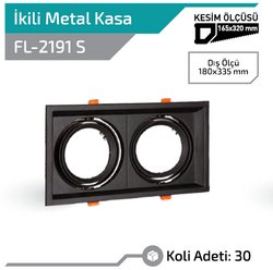 FORLİFE - FL-2191 S Hareketli Çift Giriş Metal Siyah Kasa (1)