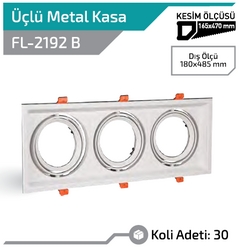 FORLİFE - FL-2192 B Hareketli Üç Giriş Metal Beyaz Kasa (1)