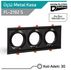 FORLİFE - FL-2192 S Hareketli Üç Giriş Metal Siyah Kasa (1)