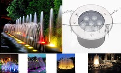 LEDAVM - Havuz Armatürü Epoksili Paslanmaz Çelik 9 Watt Yuvarlak SIVA ALTI IP68 12/24 VOLT
