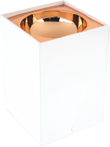 Helios - Helios Opto HS 1606 Kare Dekoratif Arya Beyaz Kasa Gold