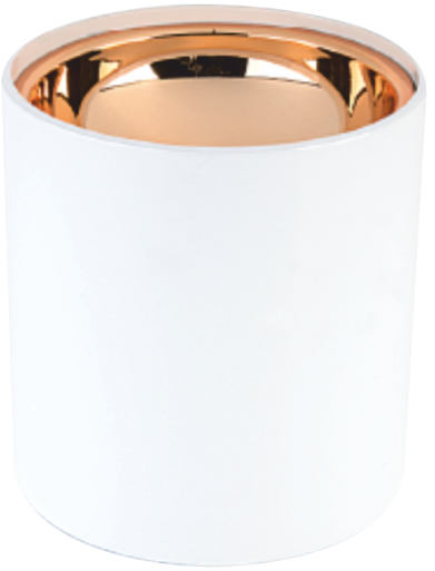 Helios - Helios Opto HS 1610 Yuvarlak Dekoratif Arya Beyaz Kasa Gold