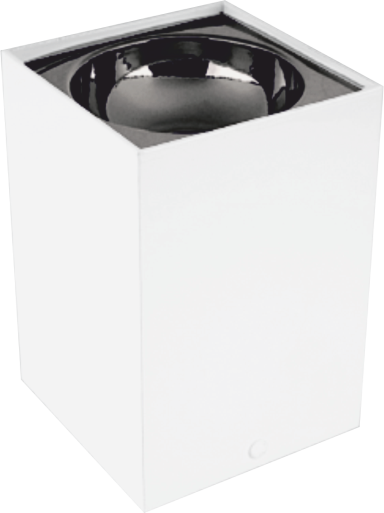 Helios Opto HS 1630 Kare Dekoratif Arya Beyaz Kasa Gümüş