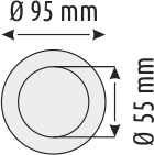 Helios Opto HS 1848 Ledli Cam Spot Kasa Özku