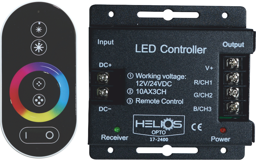 Helios - Helios Opto HS 3602 3x6A SESE DUYARLI RGB LED KONTROL KUMANDASI