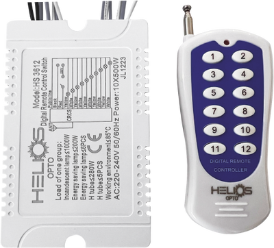 Helios Opto HS 3612 10 Kanallı Avize Kumandası