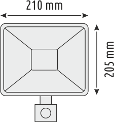 Helios Opto HS 3823 SMD Mikro Radar Sensörlü LED Projektör