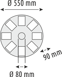 Helios Opto HS 3846 Solar Sokak Armatürü 800 Watt