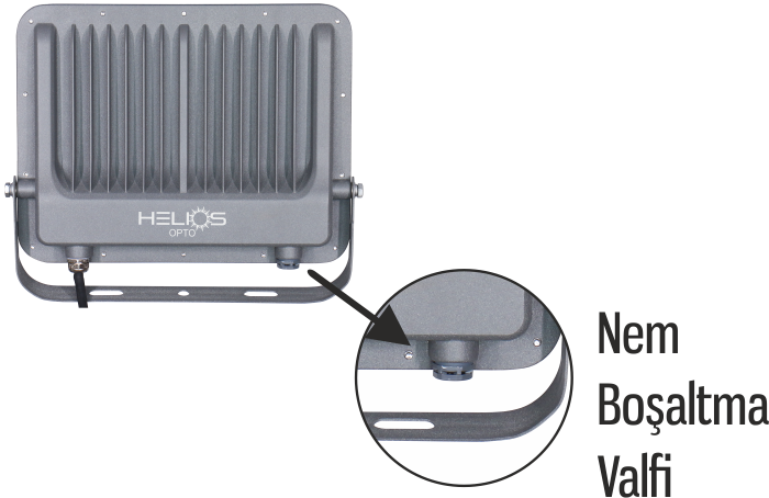 Helios - Helios Opto HS 3855 LED Projektör 200 Watt IP 65 (1)