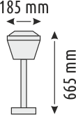 Helios - Helios Opto HS 4027 Solar Bahçe Aydınlatma 100 Watt (1)