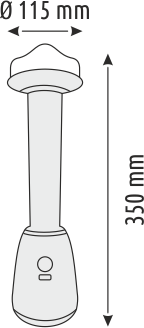 Helios Opto HS 5202 54 Ledli Şarj Edilebilir Işıldak 12 Watt