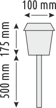 Helios Opto HS 5657 Çim Armatürü 10 Watt