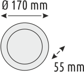 Helios - Helios Opto HS 5878 Yuvarlak LED Glop Aydınlatma 18 Watt (1)