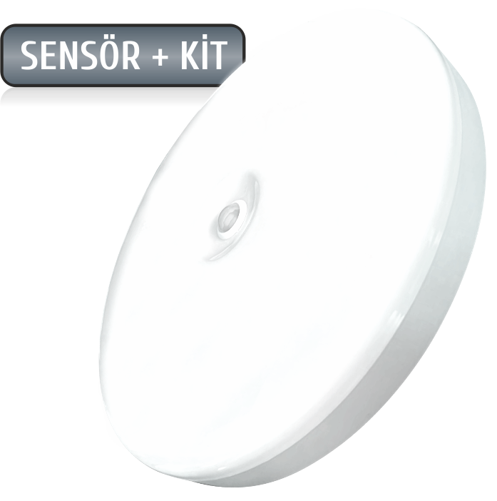 Helios - Helios Opto HS 5881 Sensörlü Glop Armatür 18 Watt ( Sensör+Kit)