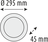 Helios Opto HS 5881 Sensörlü Glop Armatür 18 Watt ( Sensör+Kit)