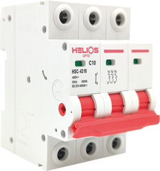 Helios - Helios Opto HSC 4380 3x80a 4500ka C Tipi Trifaze W Otomat