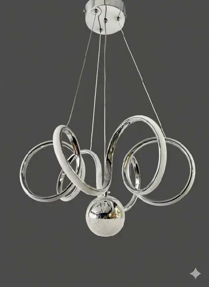 LEDAVM - İbiza Krom 3 Renk Led Avize