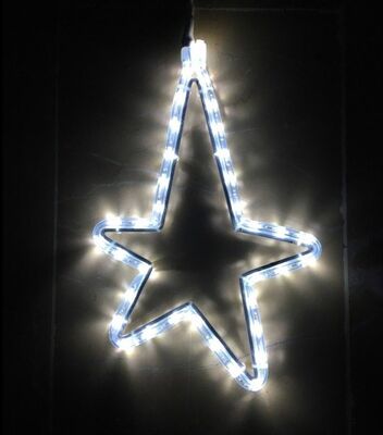 Led Işıklı Yılbaşı Asimetrik Yıldız 35 cm