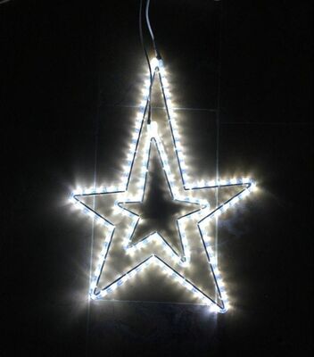 Led Işıklı Yılbaşı Asimetrik Yıldız 65 cm