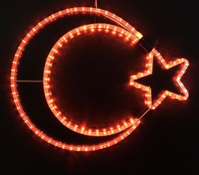 Led Işıklı Yılbaşı Ayyıldız 70 cm Led Işıklı Yılbaşı Ayyıldız 70 cm