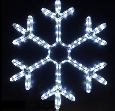 Led Işıklı Yılbaşı Kar Tanesi 58 cm