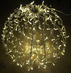 LEDAVM - Led Işıklı Yılbaşı Topu 40 cm Kristal Taşlı LEDAVM - Led Işıklı Yılbaşı Topu 40 cm Kristal Taşlı