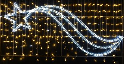 Led Işıklı Yılbaşı Yıldız Direk Tipi 195 cm