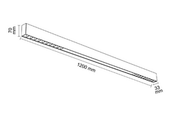 FORLİFE - Siyah Kompakt Lens+Opak Difüzörlü Linear FL-5562 (1)