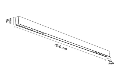 Beyaz Kompakt Lens+Opak Difüzörlü Linear FL-5562W