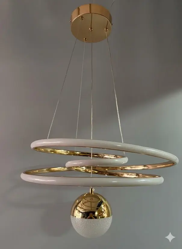 Madrid 45 Gold 3 Renk Led Avize