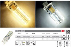 HOROZ - Mega-3 001-011-0003 Led Kapsül 3 Watt (1)