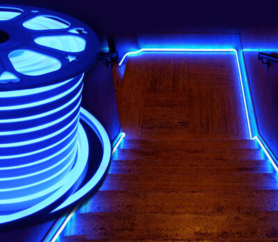 Neon Led / Yassı Tip / Metrede 120 Led / 220 Volt / Dış Mekan İP65 / TEK RENK / 15x15mm - 13