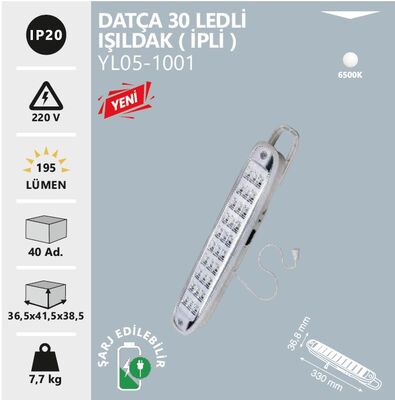 Noas YL05-1001 Datça 30 Ledli Işıldak 2 Watt