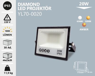 YL70-0020 Diamond Led Projektör 20 Watt