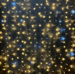 Perde Led │ 200*200 Cm │ Dış Mekan │ Eklenebilir │ Çakar Animasyonlu │ 8 mm Led - Thumbnail