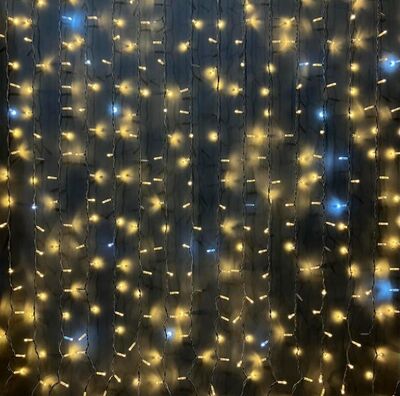 Perde Led │ 350*60 Cm │ Dış Mekan │ Eklenebilir │ Sabit Yanar │ 168 Led │ 8 mm Led - 4