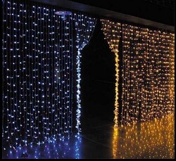  - Perde Led / 2x3 Metre / İç Mekan / IP44 / 600 Ledli / Eklenebilir / Sabit Yanar