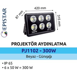 POWERLÜX - PJD1102-300W Slim Led Projektör 300 Watt (1)