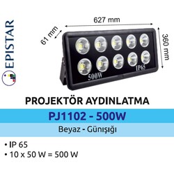 POWERLÜX - PJD1102-500W Slim Led Projektör 500 Watt (1)