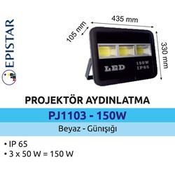 POWERLÜX - PJD1103-150W Slim Led Projektör 150 Watt (1)