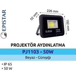 POWERLÜX - PJD1103-50W Slim Led Projektör 50 Watt (1)