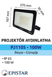 POWERLÜX - PJD1105-100W Slim Led Projektör 100 Watt (1)