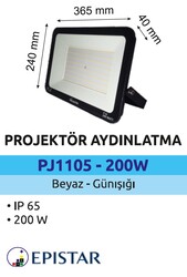 POWERLÜX - PJD1105-200W Slim Led Projektör 200 Watt (1)