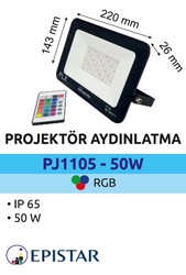 POWERLÜX - PJRGB1105-50W Slim Led Projektör 50 Watt (1)
